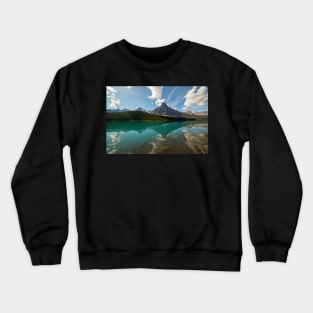 Waterfowl Lake Reflection Banff National Park Alberta Canada Crewneck Sweatshirt